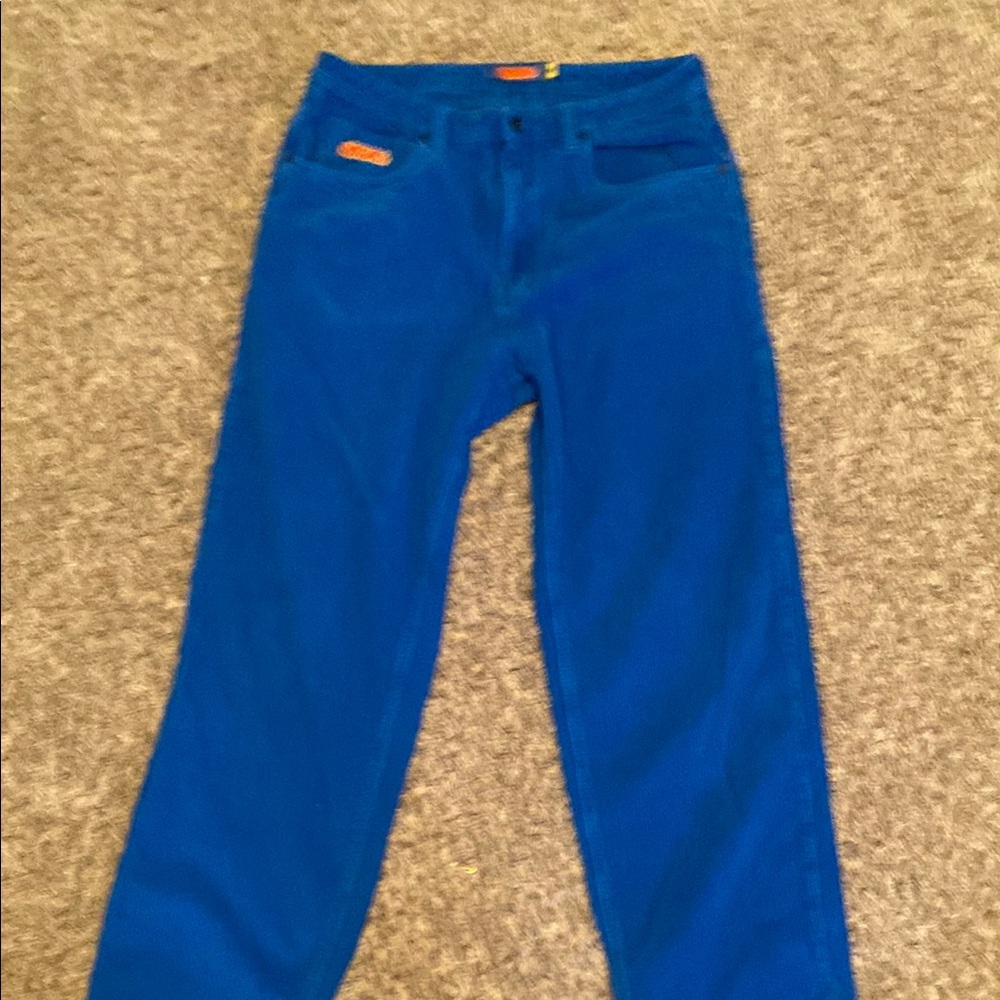 Empyre Men's Corduroy Pants in Vibrant Blue